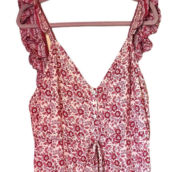 Faherty Hyland Dress in Sun Up Block Print Sz L - Picture 5 of 11